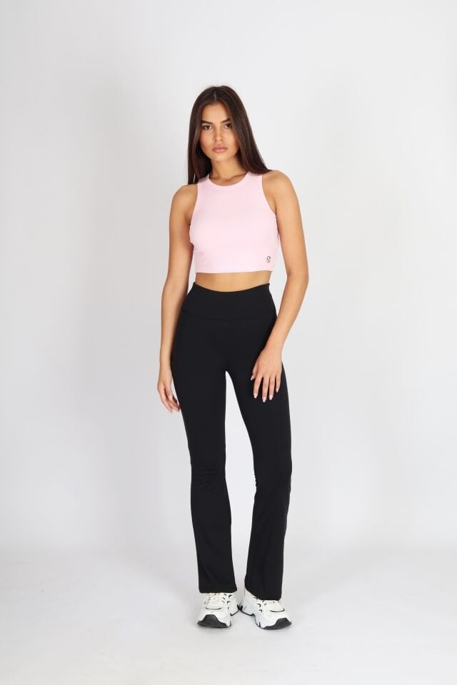 Halter Yaka Biyeli Pembe Atlet