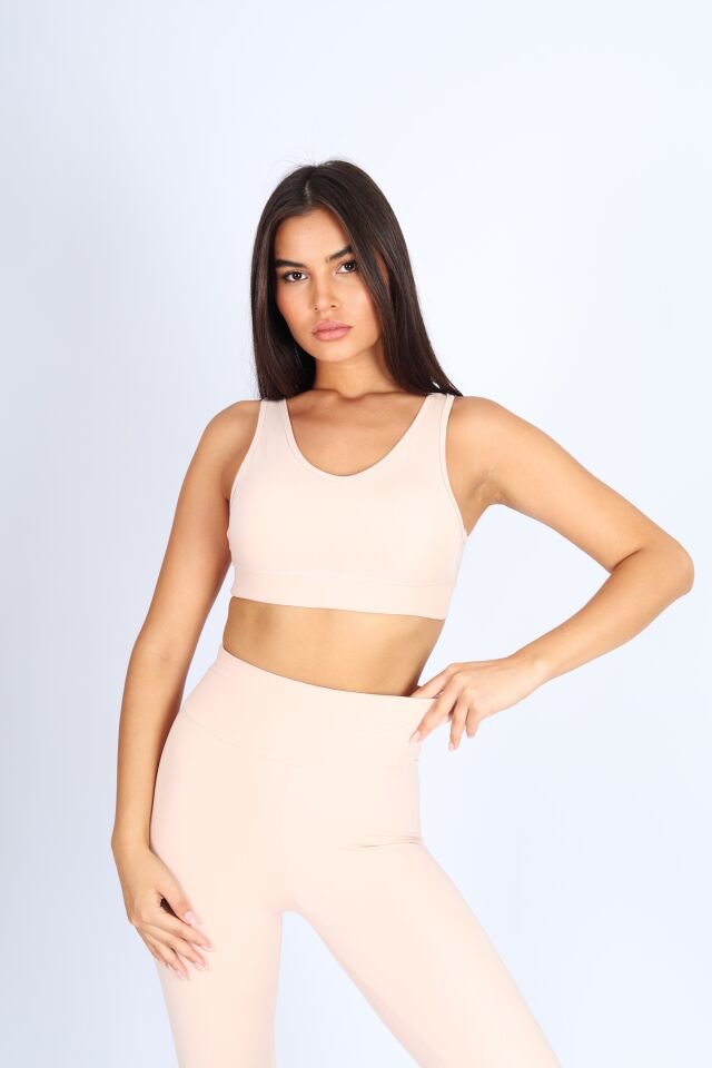 İçi Pedli Pembe Spor Bralet