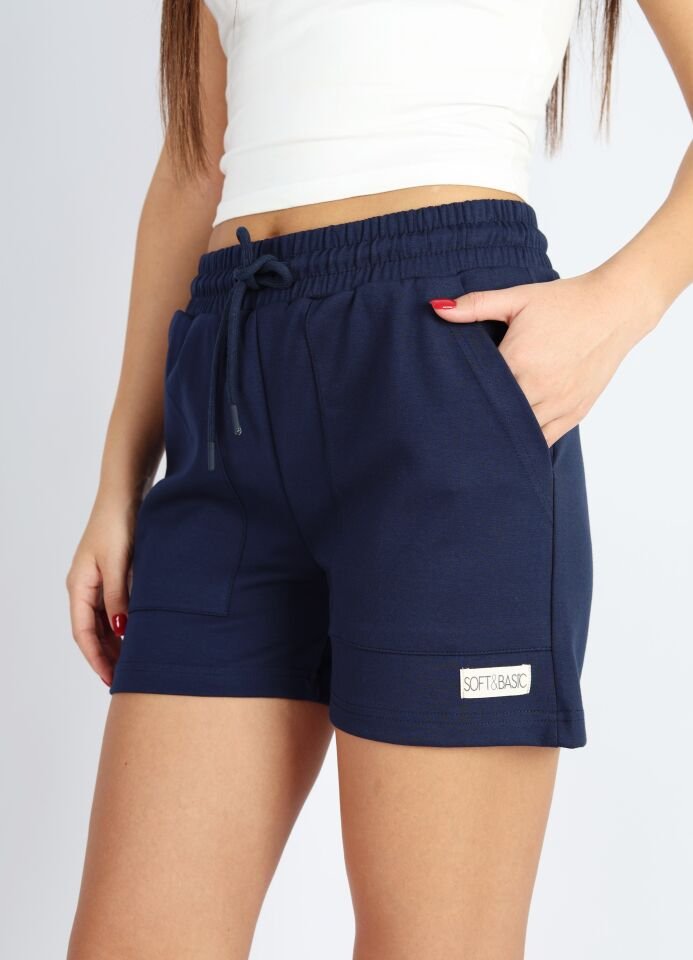 Lacivert Modal Şort