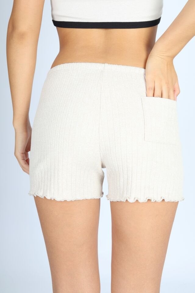 Punta Raporlu Kaşkorse Bej Şort
